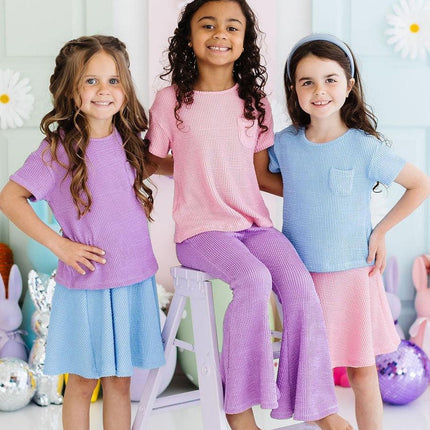Sky Blue Scrunchy Pocket Tee