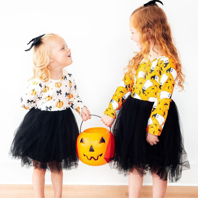 Pretty in Pumpkin L/S Tutu Dress