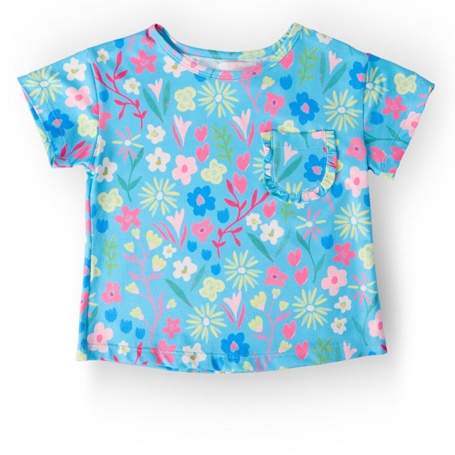 Springtime Splendor Ruffle Pocket Tee