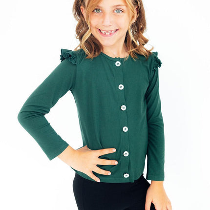 Spruce Ruffle Cardigan