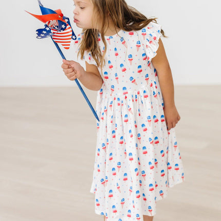 Summer Sweets Flutter Sleeve Twirl Dress
