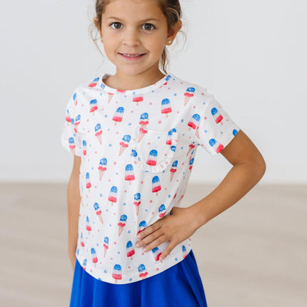 Summer Sweets Ruffle Pocket Tee