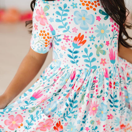 Sunlit Garden S/S Pocket Twirl Dress