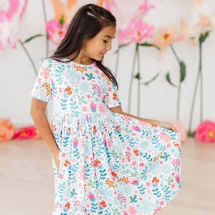 Sunlit Garden S/S Pocket Twirl Dress