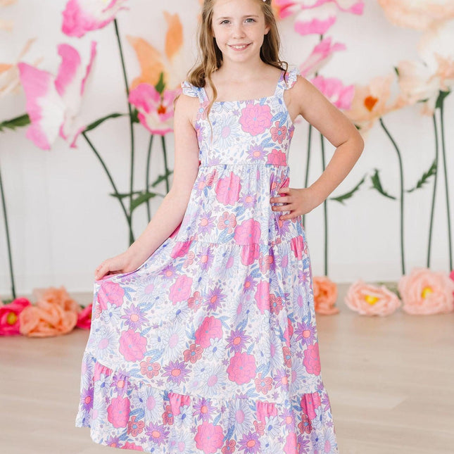 Sweet Springtime Ruffle Maxi Dress
