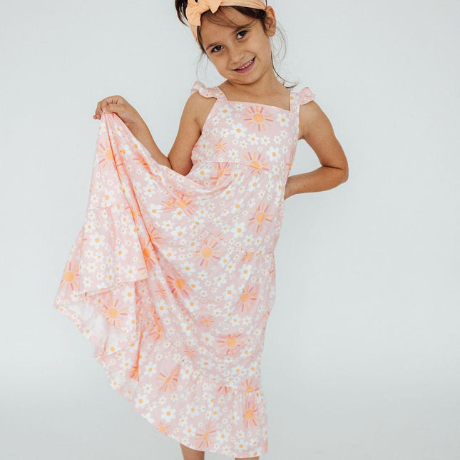 Sweet & Sunny Ruffle Maxi Dress