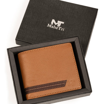 Stripe Brown Men's Wallet