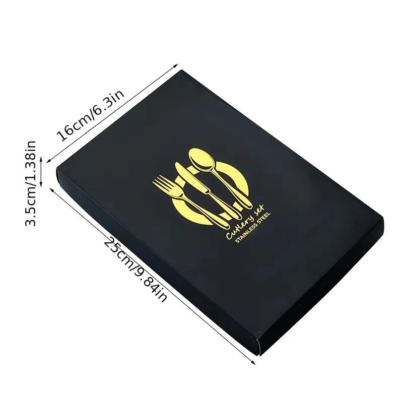 4pcs Stainless Steel Cutlery Set for Christmas Dinner