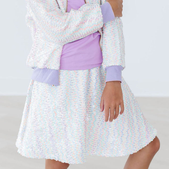 Unicorn Flip Sequin Twirl Skort