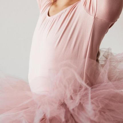 Vintage Pink 3/4 Tutu Leotard