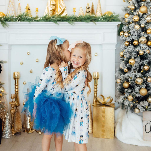 Waltz of the Snowflakes L/S Pocket Twirl Dress
