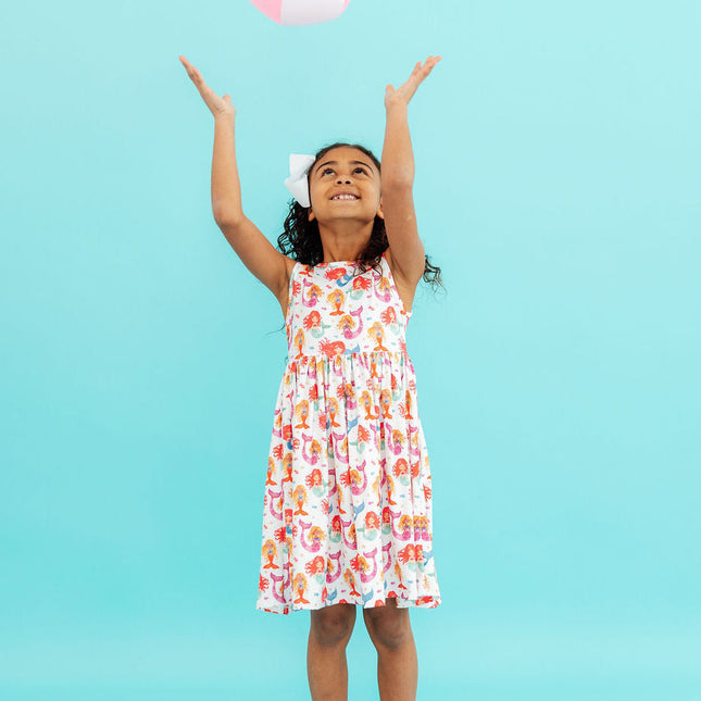 Watercolor Mermaids Tank Twirl Dress