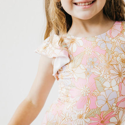 What's Up Buttercup S/S Flutter Sleeve Leotard