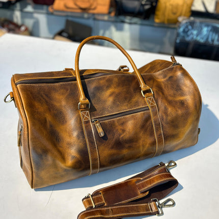 Roosevelt Full Grain Buffalo Leather Duffle