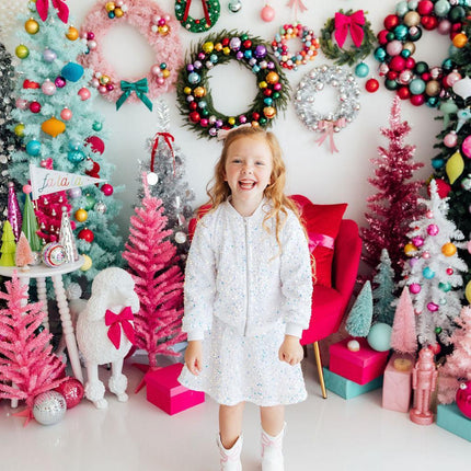 White Velvet Sequin Jacket