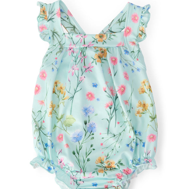 Wild Woods Ruffle Cross Back Romper