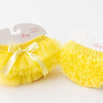 Yellow Ruffle Bum Bloomer