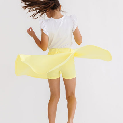 Yellow Twirl Skort