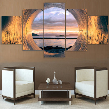 New Sunset Seascape Canvas Art for Living Room Decor