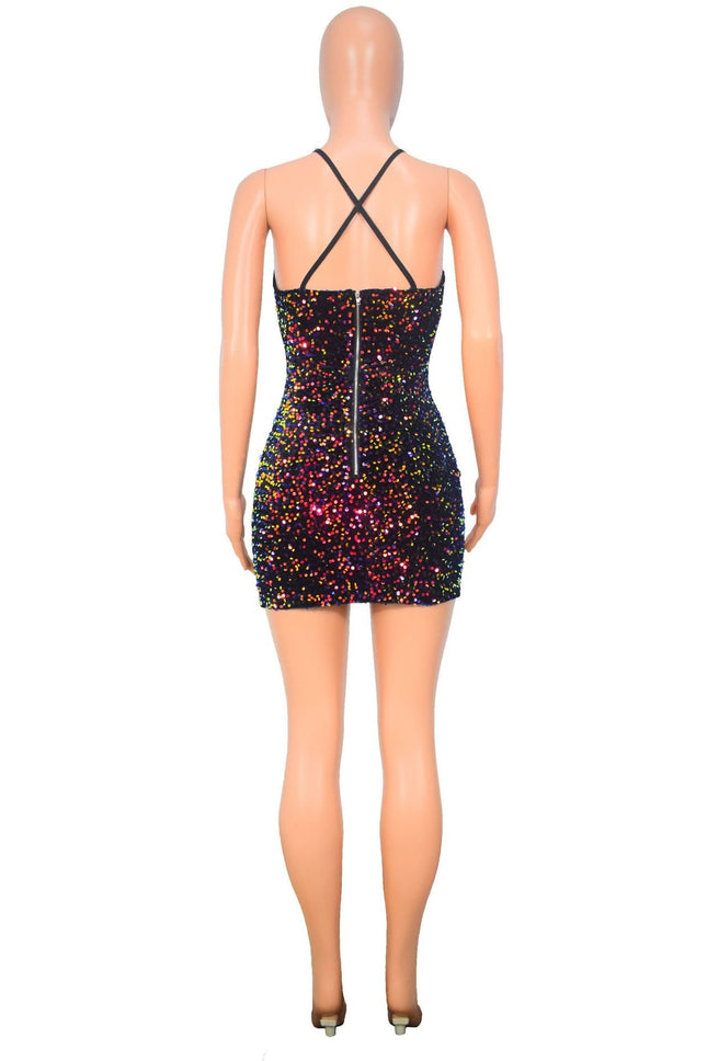 Women's Open-back Hollowed-out Sleeveless Prom Dress