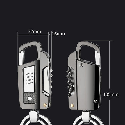 HT2101 Multi-function Key Chain Cigarette Lighter USB Charging Lighter