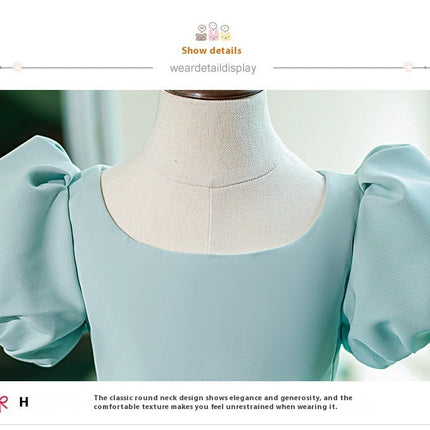 Umbrella Princess Dress Costume For Piano Performance