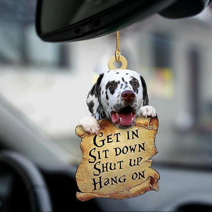 Car Pendant Sleeping Dog Angel Home Decor Acrylic Showcase Hanging Ornaments For Doors