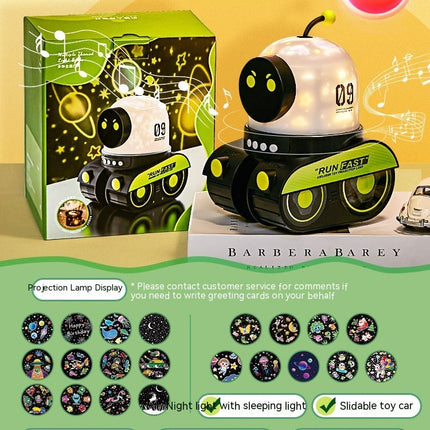 LED Night Light Starry Sky Projector Galaxy Robot Projection Lamp Bluetooth Music For Kids Bedroom Home Party Decoration