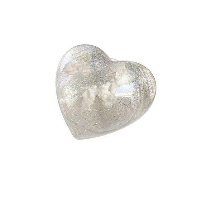 Love Transparent Glitter Bracket Paste Type Retractable Desktop Support