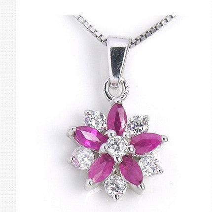 Colorful Jewelry Natural Ruby Set