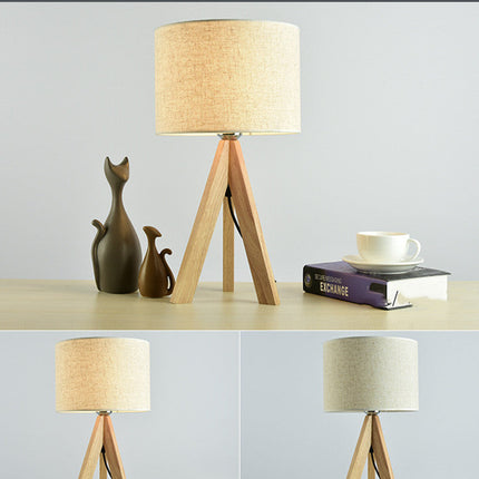 Wooden Bedroom Bedside Decoration Small Table Lamp