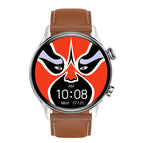 Silver plate brown leather / USB