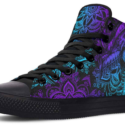 Printed Couple High Top Canvas Shoes