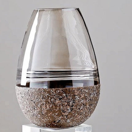 Nordic Light Luxury Straight Glass Vase