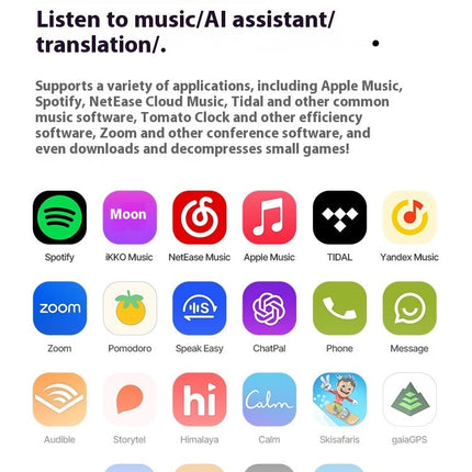 Intelligent AI Bluetooth-compatible Earphone Noise Reduction Real-time Translation