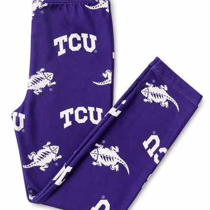 TCU Purple Frog Leggings