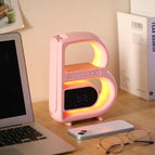 Pink / Wireless Charger Alarm Clock