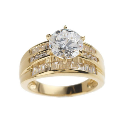 Retro Ring Luxury Exaggerated Zircon Ring Jewelry