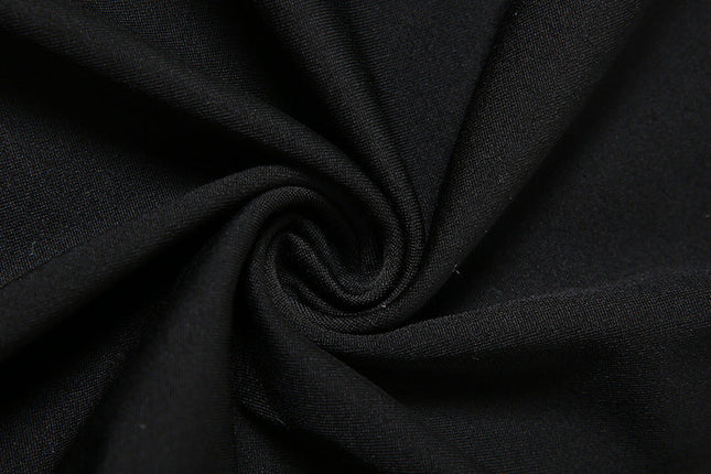 Back Mesh Pierced Air Quality Temperament Slit Dress