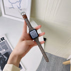 Small lattice gray brown / 38mm