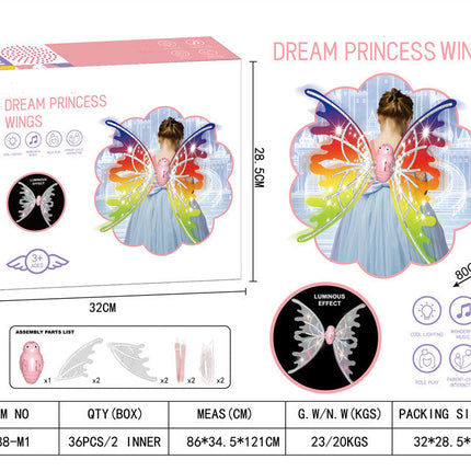 Halloween Witch Demon Black Angel Wings Educational Toy