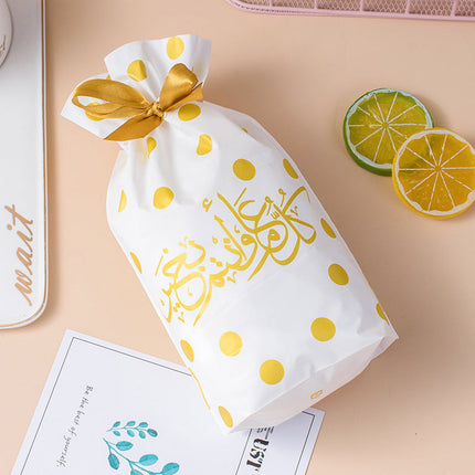 Drawstring Bag Food Bag Gift Bag Ribbon Packaging Bag 50 Pcs A Pack