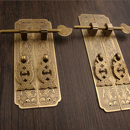 Vintage Pure Copper Antique Chinese Furniture Pure Copper Handle