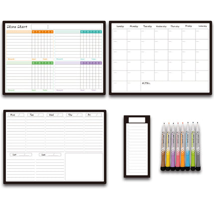 Calendar Magnetic White-board Wall Sticker Learning Schedule Refridgerator Magnets Message Board
