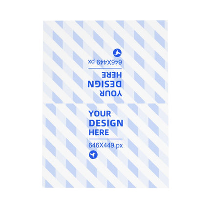 Horizontal Thick And Tough Pearl Paper Holiday Card