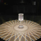 rechargeable / Glass Table Lamp Transparent / usb