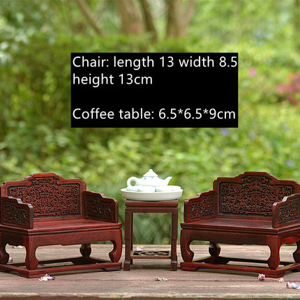 Red Rosewood Miniature Furniture Model