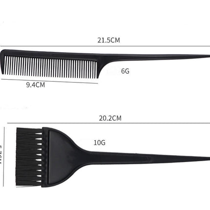 Hair Color Tool Set 11 Pieces Hair Salon Comb Brush Disposable