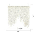 Beige Green Leaf 100x100cm