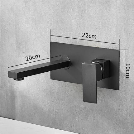 Simple Household Bathroom With Built-in Faucet